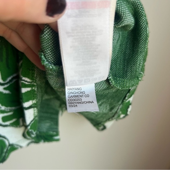 Tahari Green & White Kids Sleeveless Sundress - US 7 - Picture 9 of 9